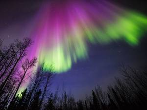 Aurora Sky Porn - Aurora images captured at midnight on April 10, 2015, in Delta Junction,  Alaska