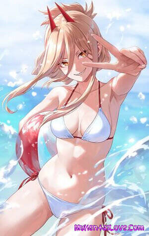 bikini anime cartoons - Fantastic Hentai Anime Cartoon Collection for Anime Fans - power-in-a-bikini-by-guchicochainsaw-man  Porn Pic - EPORNER