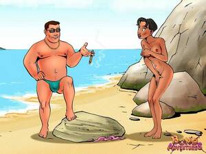 Beach Sex Cartoons - Bondage cartoon sex on the beach with Bruce Bond - Pichunter