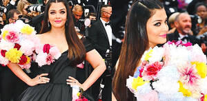 Aishwarya Rai Sexy Ass - Aishwarya Rai turns heads at Cannes in Dramatic Floral Gown | DESIblitz
