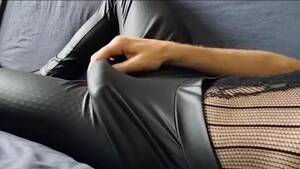 huge cock tight spandex - Loads cum on shiny leggings, heels and bodysuit watch online