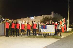 Nazi Youth Gay Porn - A Dozen Neo-Nazis Demonstrate Outside an Arts Celebration and Drag Show -  LkldNow