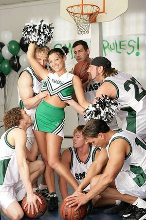 basketball team - Cheerleader Terri Summers gang banged by basketball team - Pichunter