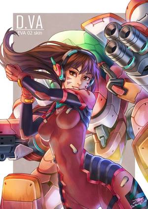 hentai mecha video - D.va eva02 skin - More at https://pinterest.com/
