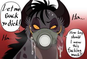 Lion King Furry Porn Feral Hynea - 35510 - suggestive, artist:dirtyboy, shenzi (the lion king), hyena, mammal,  feral, disney, the lion king, bust, coronavirus, face mask, female,  gradient background, saliva, solo, solo female, talking, tongue, tongue  out, vulgar - Furbooru