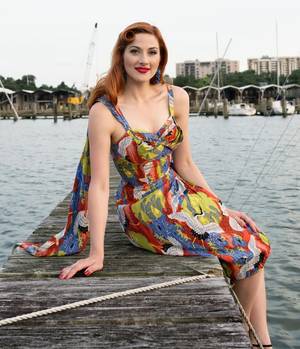 Lena Vintage Porn - Trashy Diva Lena Sarong Dress - Cranes