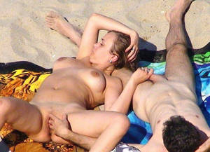 free nude beach handjob mom - Mutual satisfaction on nude beach