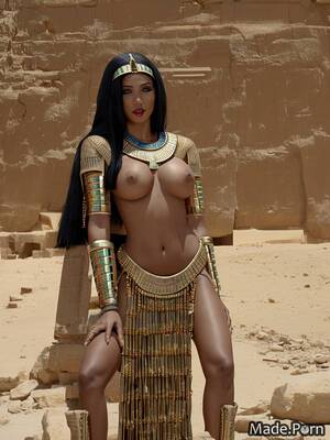 Black Egyptian Women Porn - Porn image of standing Pyramids of Giza, Egypt movie woman egyptian 20 black  hair created by AI