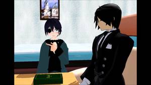 Black Butler Porn Videos - MMD Black Butler - Sebastian tells Ciel where babies come from - YouTube