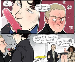 Johnlock Porn - 30 days OTP Johnlock [ sherlock ] by reapersun - 3 - Hentai Image