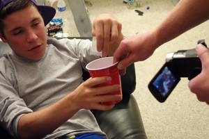 Gay Porn Unconscious - Matthew Keading is tag-team fucked while unconscious in a bareback gay porn  orgy for