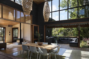 Bedroom S And M Porn - [2500x1677]Double-height open living space in a beach house used as a  family residence and studio located near Opahi Bay, Mahurangi West, North  Island, ...