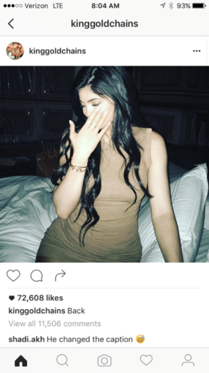 Ariana Grande Sexy Captions - Are Kylie Jenner and Tyga Back Together? See the Now Deleted Instagram Pic!  - Life & Style