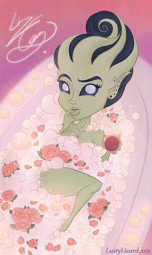 Aaliyah Alien Porn - Aaliyah's Bath Time - Patreon Raffle by TheLustyLizard - Hentai Foundry