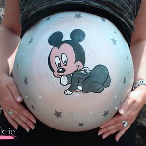 Mickey Mouse Pregnant Porn - Mickey Mouse Bellypainting www.schmink-ie.nl