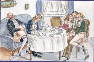 German Vintage Porn Cartoons - Thematic Drawn Porn Art 27 - German Pornographic Album - ZB Porn