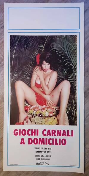 Italian Porn Classic Movie Posters - Italian Vintage Original Porno Movie Poster giochi Carnali a Domicio 1980s  Vanessa Del Rio Samantha Fox - Etsy