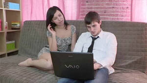 Boy And Girl Watching Porn Together - Two revolting lovers decided to watch porn before getting laid together