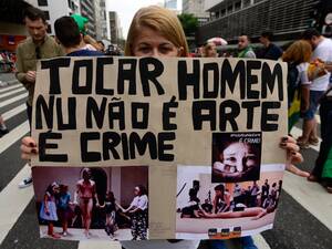 enature nudism naturism girls - This exhibition contains nudity': the front line of Brazil's culture wars |  Cities | The Guardian