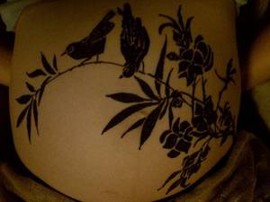 Henna Tattoo Porn - Belly henna by Anita Reed.