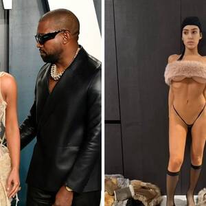 Kim Kardashian Porn Uncensored - Kanye West slammed for explicit snaps of Bianca Censori after 'shaming' ex Kim  Kardashian for 'showing body' | Evening Standard