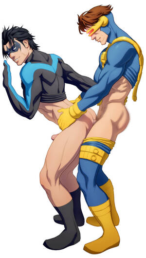 Gay Superhero Sex - Cyclops And Nightwing Gay Superhero Porn | Gay Fetish XXX