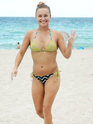 Hayden Panettiere Celebrity - Hayden Panettiere's White Bikini For Beach Photoshoot: Photos â€“ Hollywood  Life