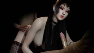 3d Erotic Elf Fucked Hardcore - 3D Dark Elf girl gets spitroasted