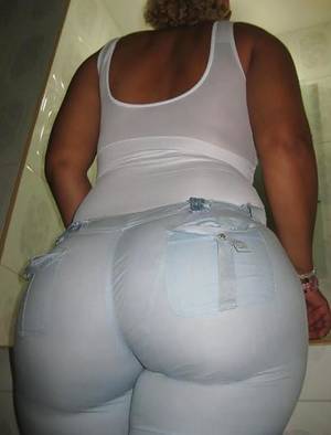 Big Ass In Black Pants - big booty in white pants