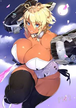 Anime Dark Skin Porn - 23 (real xxiii) bare shoulders black legwear black ribbon blonde hair blue  eyes bouncing breasts bow bowtie breasts bunnysuit cleavage cloud  collarbone ...
