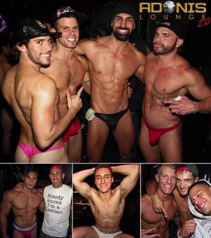 New York City Gay Porn Stars - Hot Male Strippers and Gay Porn Stars at Adonis Lounge New York's 7th  Anniversary Party