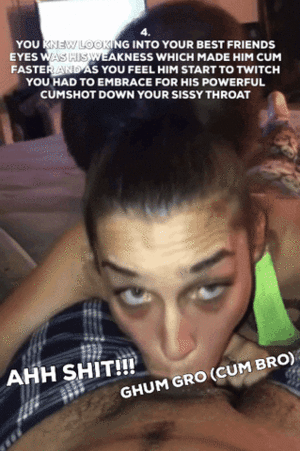 Girlfriend Blowjob Captions - 4. A sissy girlfriend blowjob - Porn With Text