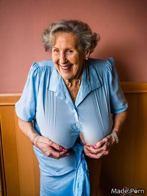 huge saggy granny tits - Porn image of photo busty saggy tits laughing skinny nude huge boobs  created by AI