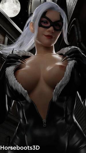 black cat nude gallery - Sexy Black Cat (Horseboots3D) [Marvel] free hentai porno, xxx comics,  rule34 nude art at HentaiLib.net