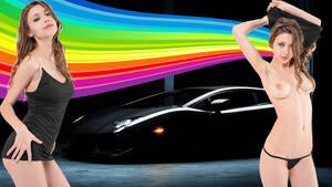 Lamborghini Porn - Lamborghini Huracan MILA AZUL Ukrainian model Foto Porno - EPORNER