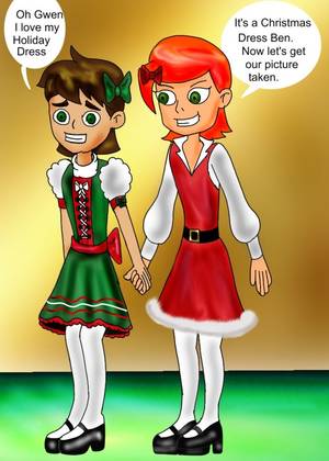 Ben 10 Gwen Crossdresser Porn - Even though Gwen uses a charm spell on Ben to get him into a dress he is  still compelled by \