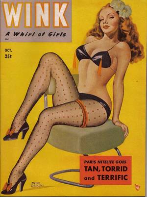 cilla porn vintage erotica jackie - Wink magazine, October 1951 (Cover art by Peter Driben)