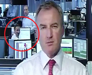 Live Tv - Cringe-inducing moment a banker is caught watching PORN on his work  computer in the background of a live TV report | The Sun