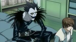 cartoon sex death - Ryuk fucks an amazing Misa Aname in her mouth and twat | Death Note porn