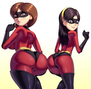 Big Ass Incredibles Violet Porn - Xbooru - 2girls apostle (artist) ass ass to ass big ass black hair breasts  brown hair clothed curvy disney domino mask duo elastigirl exposed female  female human female only gloves hair helen