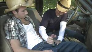Gay Cowboys Sucking Dick - Horny cowboys sucking dick in the car - Gayfuror.com
