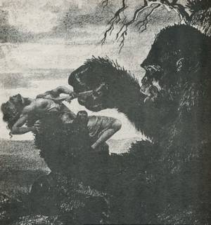 King Kong And Godzilla Porn - And, you know, as long as King Kong is on the table (so to speak), how  about some pre-production art by Willis O'Brien himself? (You notice he  didn't spend ...