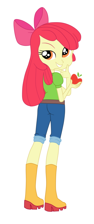 Mlp Apple Bloom Porn - Apple Bloom Looking Back With An Apple by gmaplay on DeviantArt