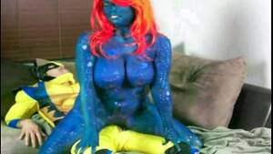 Mystique Cosplay Porn - Mystique Rides Wolverine's Massive Cock | CosXplay.com