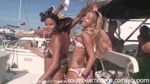 Girls Boat - going boat to boat talking girls into flashing their tits