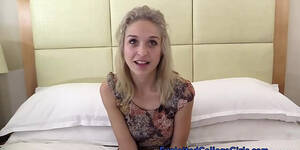 amateur teen bedroom - Cutest Teen Amateur Surprise Orgasms In 1st Porn Video HD SEX Porn Video  12:22