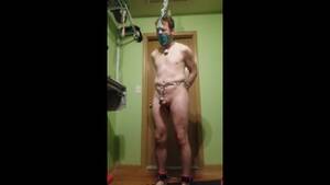 Ice Bondage - Some Self Bondage with an ice lock while in chastity and plugged Porn  Videos - Tube8