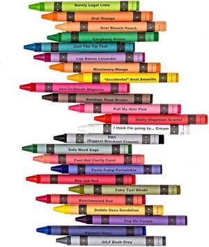 Crayola Porn - Amazon.com: Wood Rocket Offensive Crayons Porn Pack