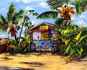 Caymanian Porn - Heritage Kitchen -Susan Widmer Cayman Islands artist