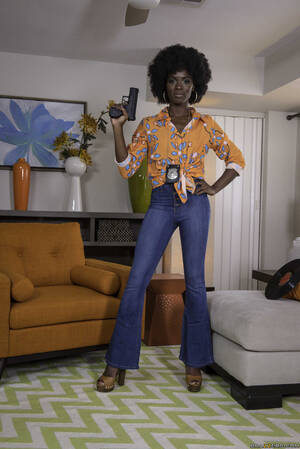 Black 70s Porn Couch - Black Nympho With Sexy Afro Fucks Johnny On The Couch photos (Ana Foxxx,  Johnny Sins) / MILF Fox